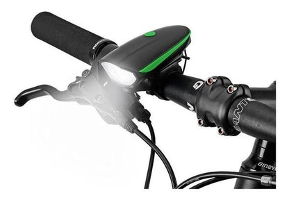 LUCES PARA BICICLETA LED LINTERNA CON PITO RECARGABLE